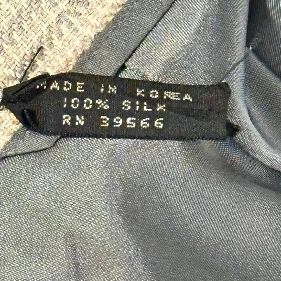 Anralfo Orsini Mens 100% Silk Sport Coat Gray Plaid Size 46  2 Button Front - Picture 3 of 8